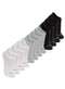 Lupo - Kit 12 pares de Meias Esportiva Invisível Lupo 3170-089 Branco - variação: Branco-Cinza-Preto