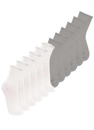 Kit 12 pares de Meias sem Punho Cano Médio Lupo 4421-001 - LUPO