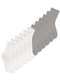 Lupo - Kit 12 pares de Meias sem Punho Cano Médio Lupo 4421-001 Cinza - variação: Branco-Cinza