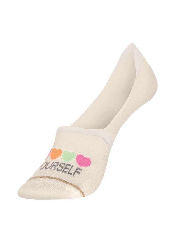 Selene - Kit 2 pares de Meias Sapatilha Invisível Selene 7380-001 998-Marfim-Marinho 2