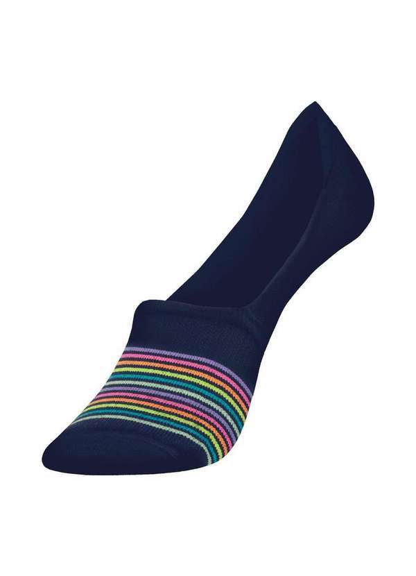 Selene - Kit 2 pares de Meias Sapatilha Invisível Selene 7380-001 998-Marfim-Marinho 3