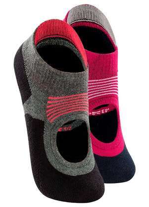 Kit 2 pares de Sapatilhas Antiderrapante Pilates Lupo 3286-002 - LUPO