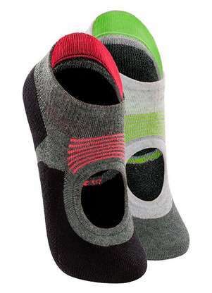 Kit 2 pares de Sapatilhas Antiderrapante Pilates Lupo 3286-002 - LUPO