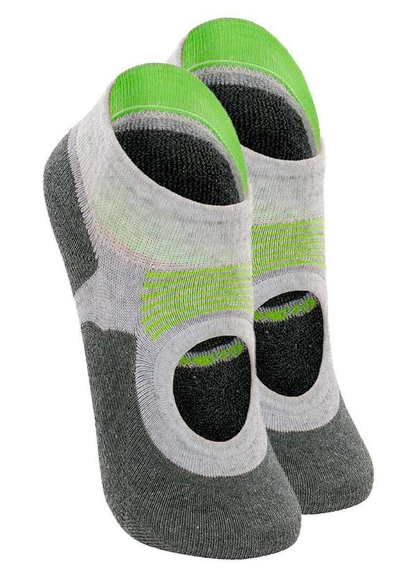 Lupo - Kit 2 pares de Sapatilhas Antiderrapante Pilates Lupo 3286-002 Cinza