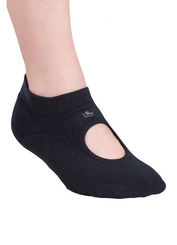 Lupo - Kit 2 pares de Sapatilhas Antiderrapante Pilates Lupo 3286-003 Preto-Cinza 2