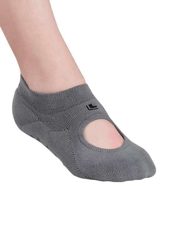 Lupo - Kit 2 pares de Sapatilhas Antiderrapante Pilates Lupo 3286-003 Preto-Cinza 4
