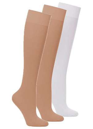 Lupo - Kit 3 pares de Meias 3/4 Fio 20 Loba 5510-001 - LUPO