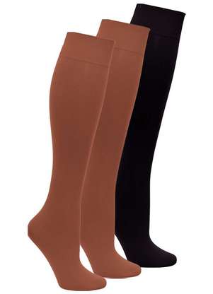 Lupo - Kit 3 pares de Meias 3/4 Fio 40 Opaca Loba 5550-001 - LUPO