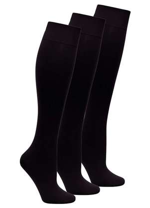 Lupo - Kit 3 pares de Meias 3/4 Fio 40 Opaca Loba 5550-001 - LUPO