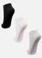Puket - Kit com 3 Meias Cano Curto Puket 8547 3172-102-Preto - variação: 3172-101-Branco-Mescla-Preto