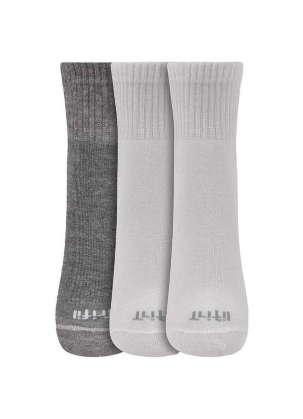 Trifil - Kit 3 pares de Meias Cano Curto Trifil 8011 0902-Mescla-Branco 2