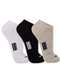 Trifil - Kit 3 pares de Meias Esportiva Cano Curto Trifil 6234 0002-Branco-Mescla-Preto - variação: 0002-Branco-Mescla-Preto