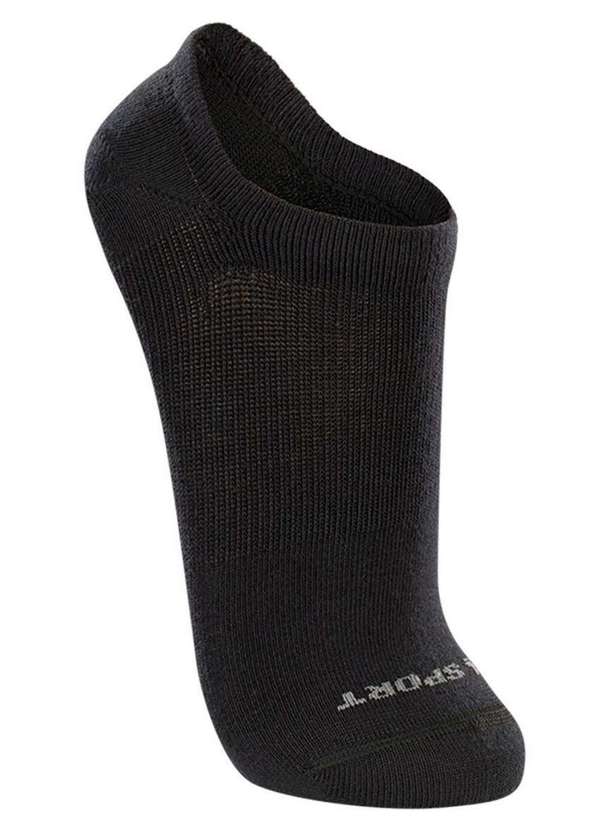 Lupo - Kit com 3 Meias Esportiva Invisível Lupo 3170-089 0902-Branca-Cinza-Preta 4