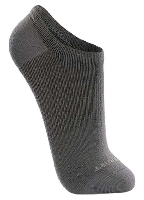 Lupo - Kit com 3 Meias Esportiva Invisível Lupo 3170-089 0905-Cinza-Grafite-Preto 3