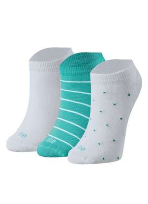 Kit 3 pares de Meias Invisível She 287.02 - SHE