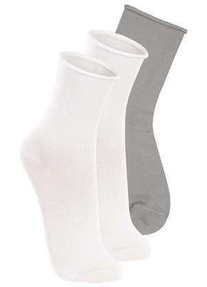 Kit 3 pares de Meias sem Punho Cano Médio Lupo 4421-001 - LUPO