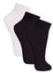Lupo - Kit 3 pares de Meias Soquete Fio 20 Loba 5530-001 Preto - variação: Preto-Branco