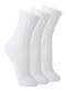 Lupo - Kit com 3 pares de Meias Aeróbica Lupo 4810-003 Branco - variação: Branco
