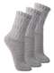 Lupo - Kit com 3 pares de Meias Aeróbica Lupo 4810-003 Branco - variação: Cinza