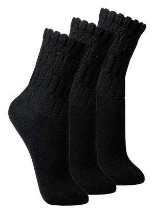 Kit com 3 pares de Meias Aeróbica Lupo 4810-003 - LUPO