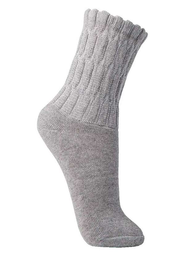 Lupo - Kit com 3 pares de Meias Aeróbica Lupo 4810-003 Preto-Cinza 3