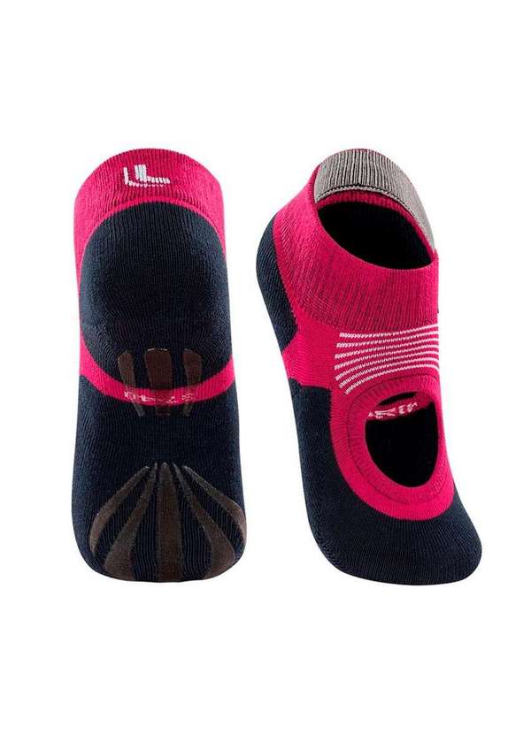 Lupo - Kit 3 pares de Sapatilhas Antiderrapante Pilates Lupo 3286-002 Cinza-Cereja 3