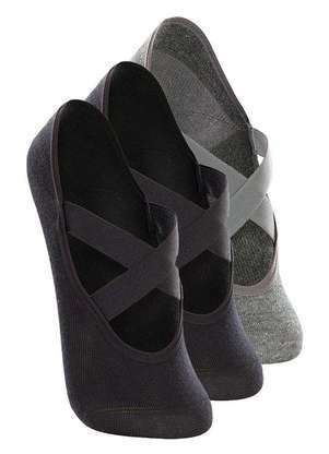 Kit 3 pares de Sapatilhas Antiderrapante Pilates Lupo 4942-006 - LUPO