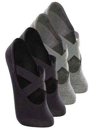 Kit 4 pares de Sapatilhas Antiderrapante Pilates Lupo 4942-006 - LUPO
