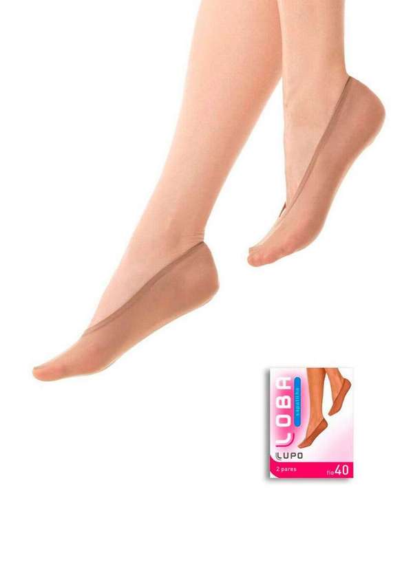 Lupo - Kit 4 pares de Sapatilhas Fio 40 Loba 5520-001 Pó-De-Arroz 2