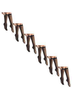 Kit 6 pares de Meias 3/4 Fio 15 Selene 9040 - SELENE