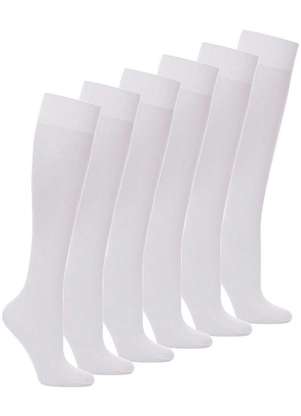 Lupo - Kit 6 pares de Meias 3/4 Fio 20 Loba 5510-001 - LUPO