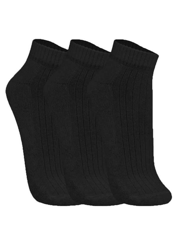 Trifil - Kit 6 pares de Meias Esportiva Cano Curto Trifil 8004 Preto 2