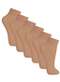 Lupo - Kit 6 pares de Meias Soquete Fio 20 Loba 5530-001 Natural-Peach - variação: Natural-Peach