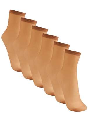 Kit 6 pares de Meias Soquete Fio 20 Trifil 6126 - TRIFIL