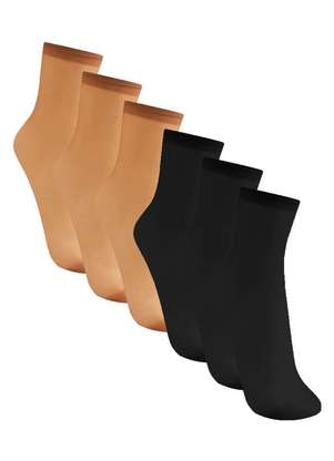 Kit 6 pares de Meias Soquete Fio 20 Trifil 6126 - TRIFIL