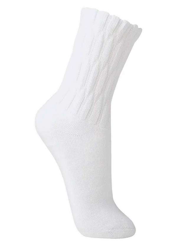 Lupo - Kit com 6 pares de Meias Aeróbica Lupo 4810-003 Branco-Cinza 2