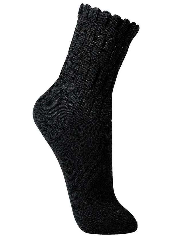 Lupo - Kit com 8 pares de Meias Aeróbica Lupo 4810-003 Preto 2