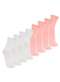 Lupo - Kit com 8 pares de Meias Cano Longo Lupo 4575-088 Rosa - variação: Branco-Rosa