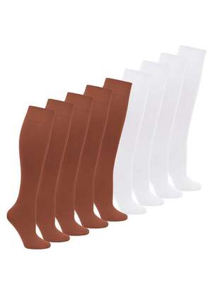 Lupo - Kit 9 pares de Meias 3/4 Fio 40 Opaca Loba 5550-001 - LUPO