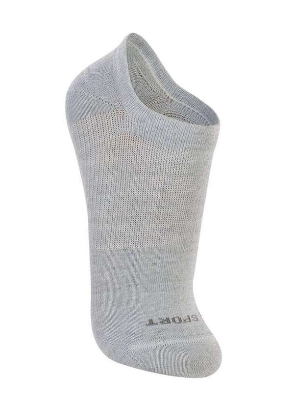 Lupo - Kit 9 pares de Meias Esportiva Invisível Lupo 3170-089 Branco-Cinza-Preto 3