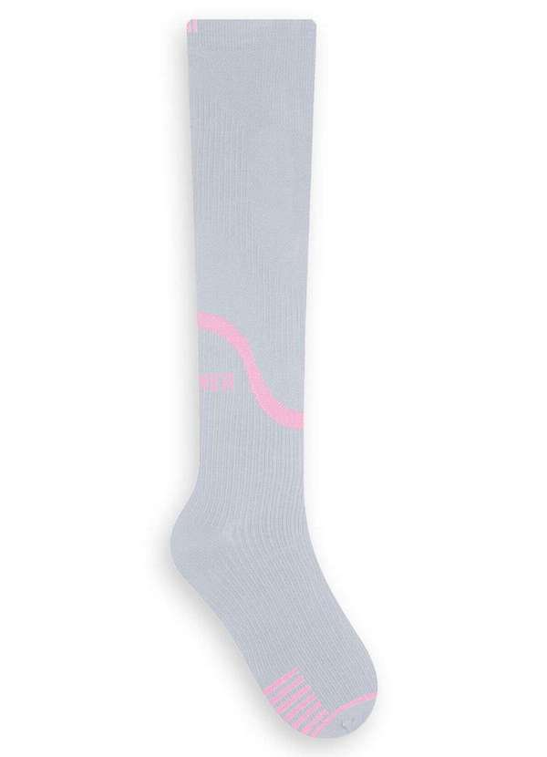 Selene - Meia 3/4 Compressão Selene 4750-001/002 578-Cinza-Rosa-Fluor