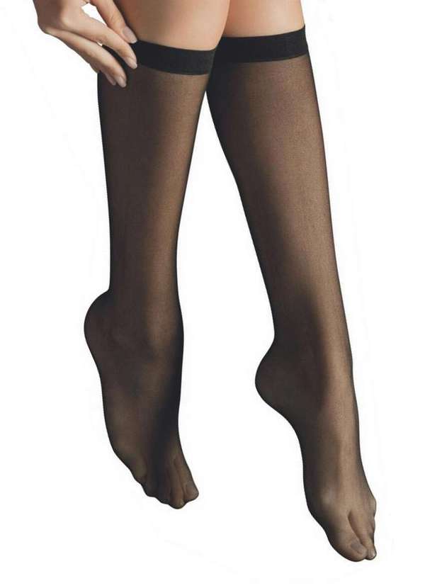 Selene - Meia 3/4 Fio 15 Selene 9040 776-Marrom