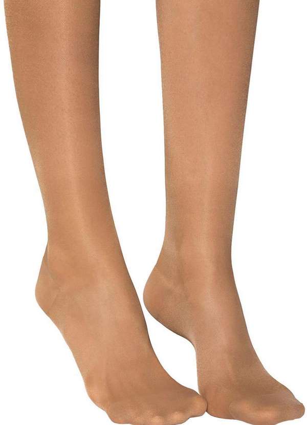 Lupo - Meia 3/4 Suave Compressão com Ponteira Loba 59700-002 6540-Pó-De-Arroz 2