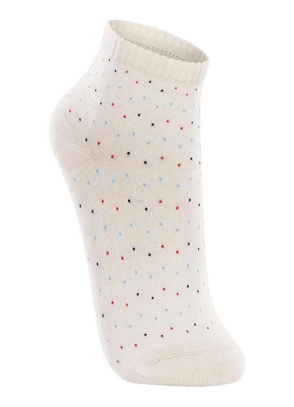 Lupo - Meia Cano Curto Lupo 4570-357 8055-Off-White