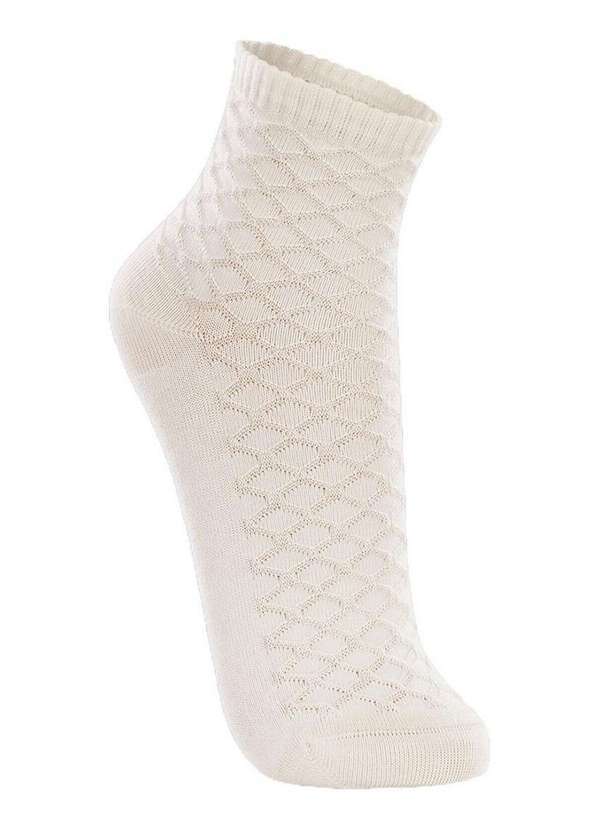 Lupo - Meia Cano Curto Lupo 4570-359 8055-Off-White