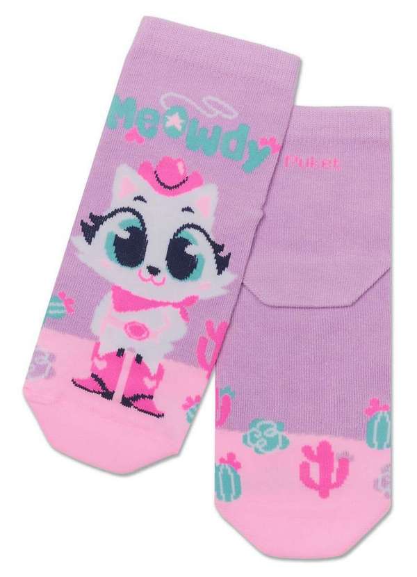 Puket - Meia Cano Médio Puket 7210 5675-537-Lilás-Lavanda