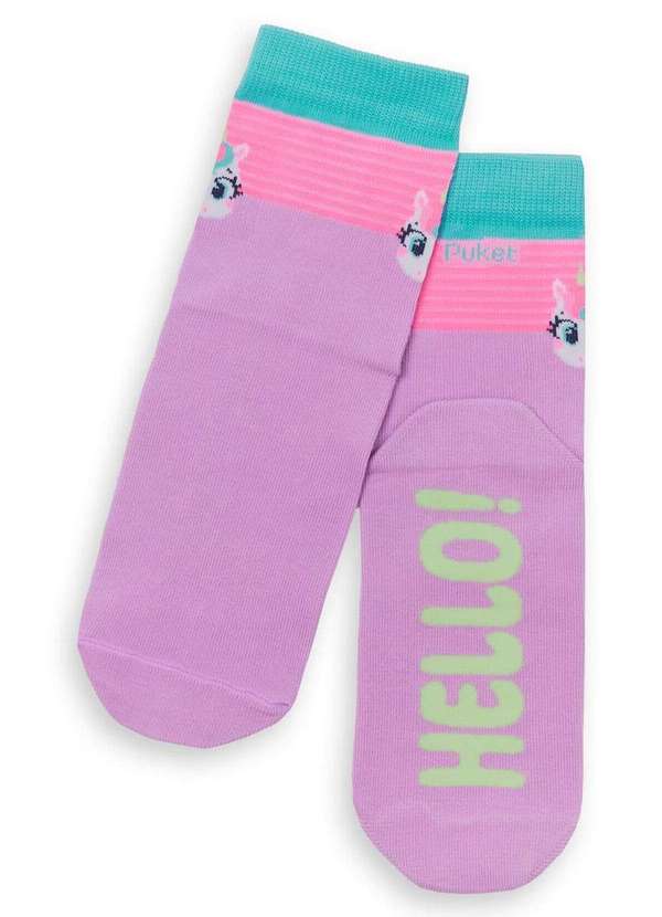 Puket - Meia Cano Médio Puket 7221 5670-537-Lilás-Lavanda