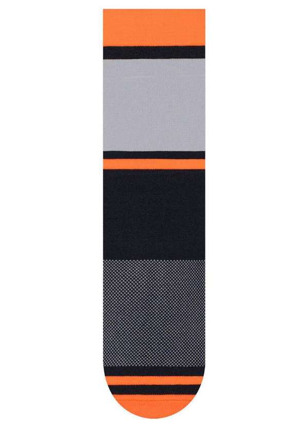 Selene - Meia Corrida Cano Longo Selene 4290-001 500-Grafite-Laranja-Fluor 3