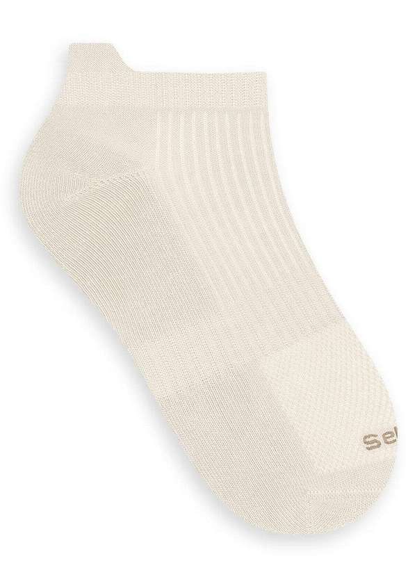 Selene - Meia Esportiva Cano Curto Selene 4655-001 540-Marfim