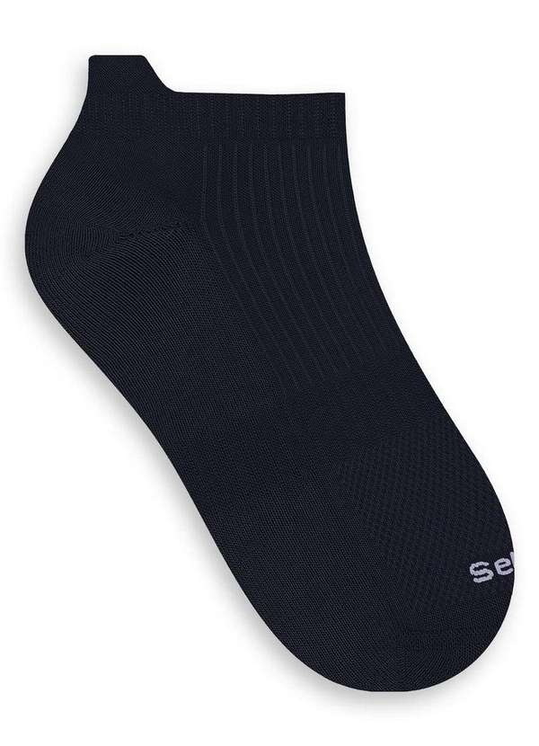Selene - Meia Esportiva Cano Curto Selene 4655-001 550-Preto